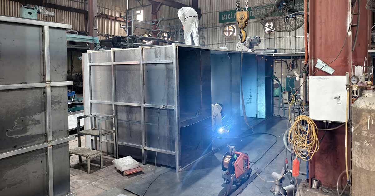 Sản xuất module xử lý nước thải tại nhà máy