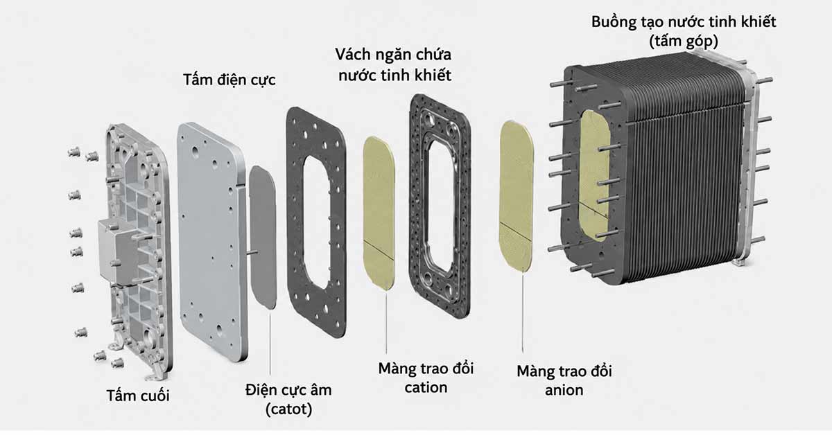 Cấu tạo của thiết bị EDI