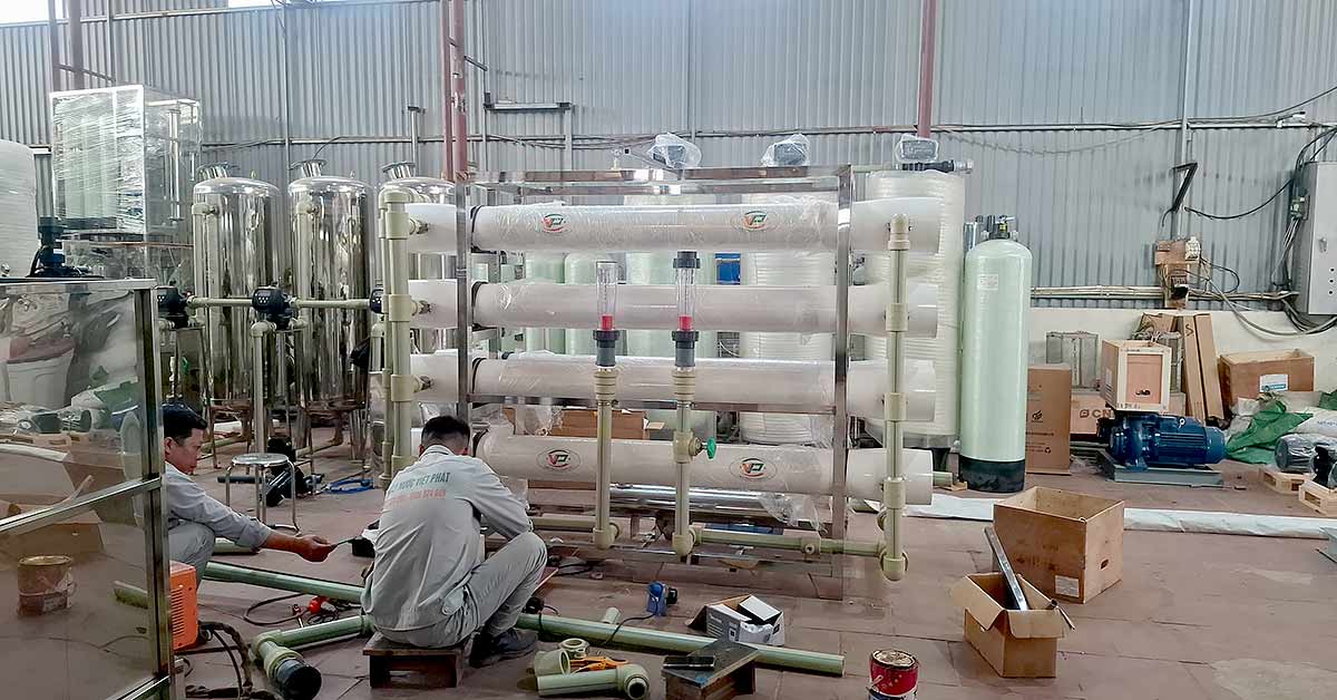 Sản xuất hệ thống lọc nước RO công nghiệp 400m3/ngày đêm