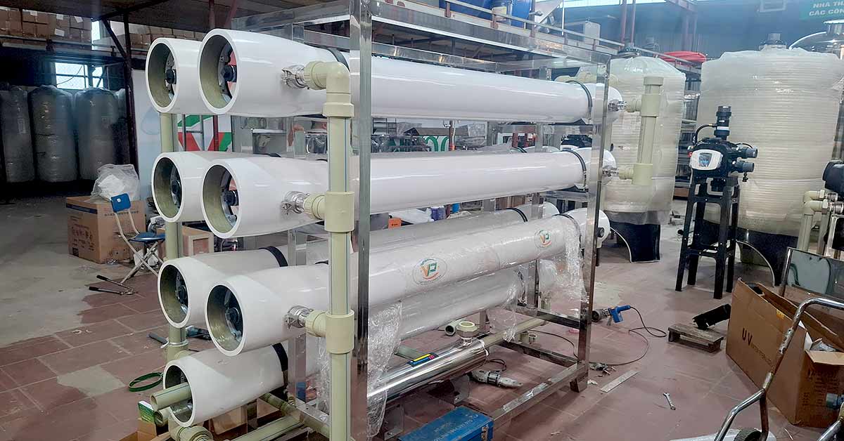 Hoàn thiện sản xuất hệ thống lọc nước RO công nghiệp 400m3/ngày đêm