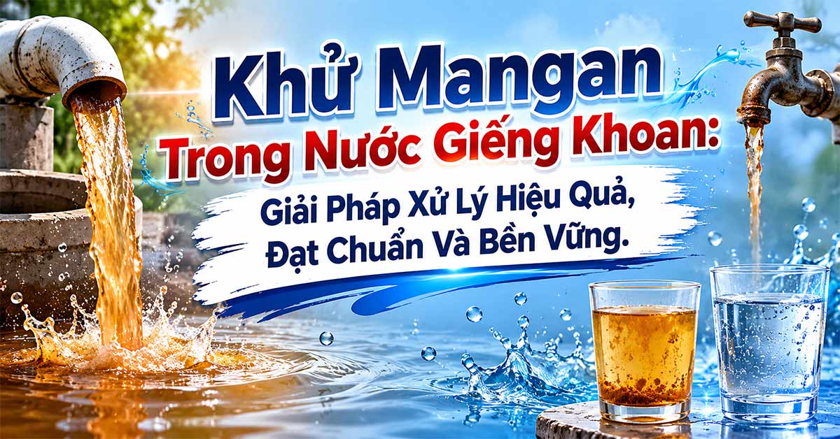 Khử Mangan Trong Nước Giếng Khoan: Giải Pháp Xử Lý Hiệu Quả, Đạt Chuẩn Và Bền Vững