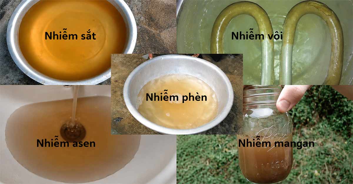 Nước giếng khoan ô nhiễm