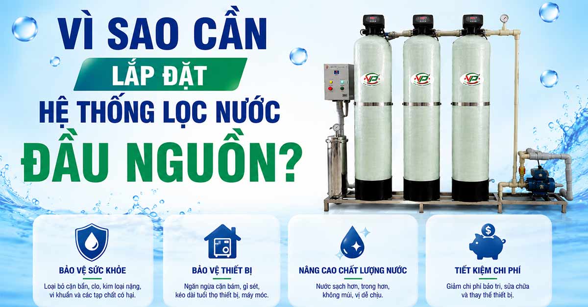 Vai trò của hệ thống lọc nước đầu nguồn