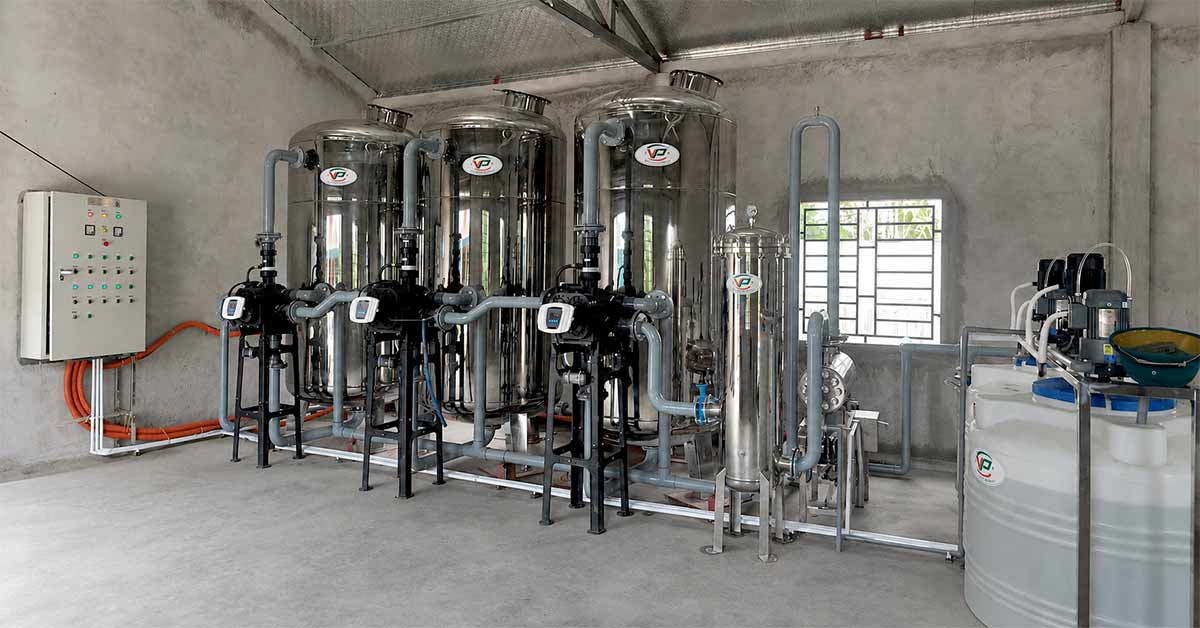 Dự án lọc nước công nghiệp 25m3/h tại Nghệ An