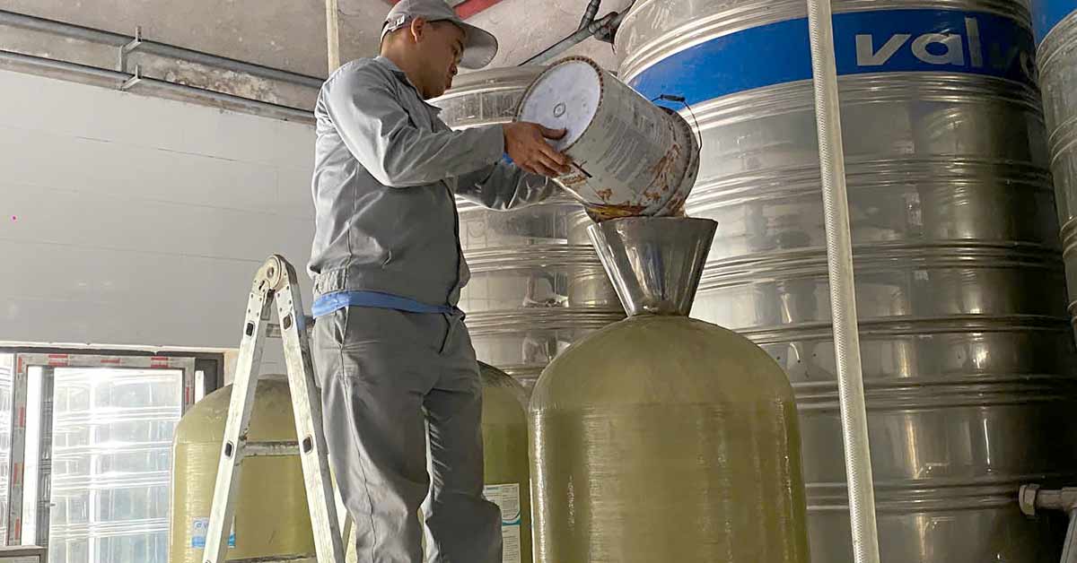 Thay thế vật liệu lọc cho hệ thống mới
