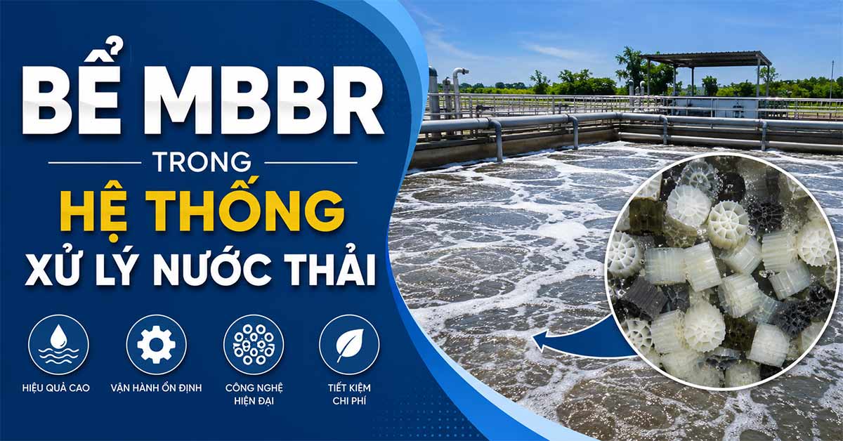 Bể MBBR Trong Hệ Thống Xử Lý Nước Thải: Cấu Tạo, Cơ Chế Hoạt Động Và Ứng Dụng Thực Tế