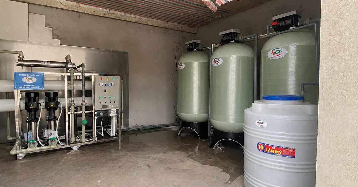 Hệ thóng lọc nước công nghiệp 12m3/h + lọc nước RO 4m3/h tại Thanh Hóa