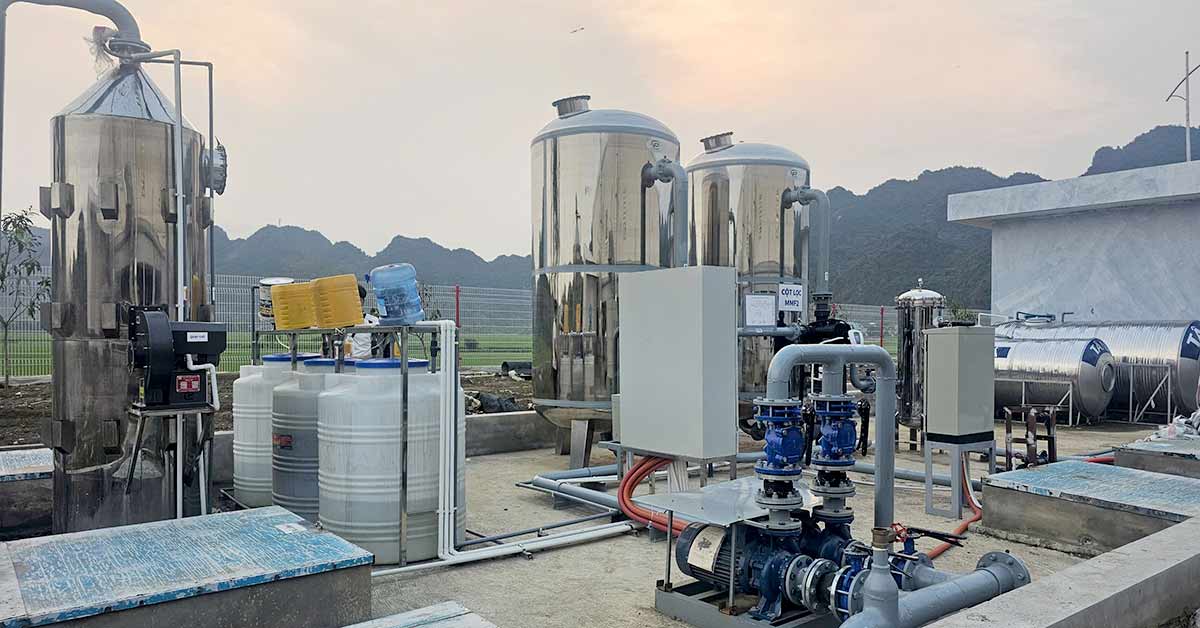 Hệ thống xử lý nước giếng khoan nhiễm sắt