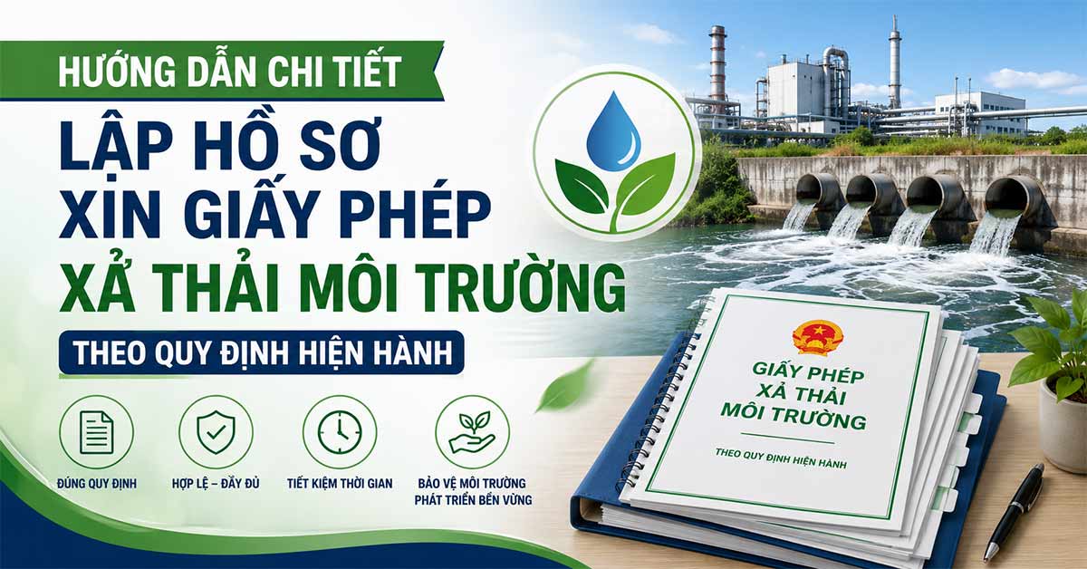 Hướng Dẫn Chi Tiết Lập Hồ Sơ Xin Giấy Phép Xả Thải Môi Trường Theo Quy Định Hiện Hành