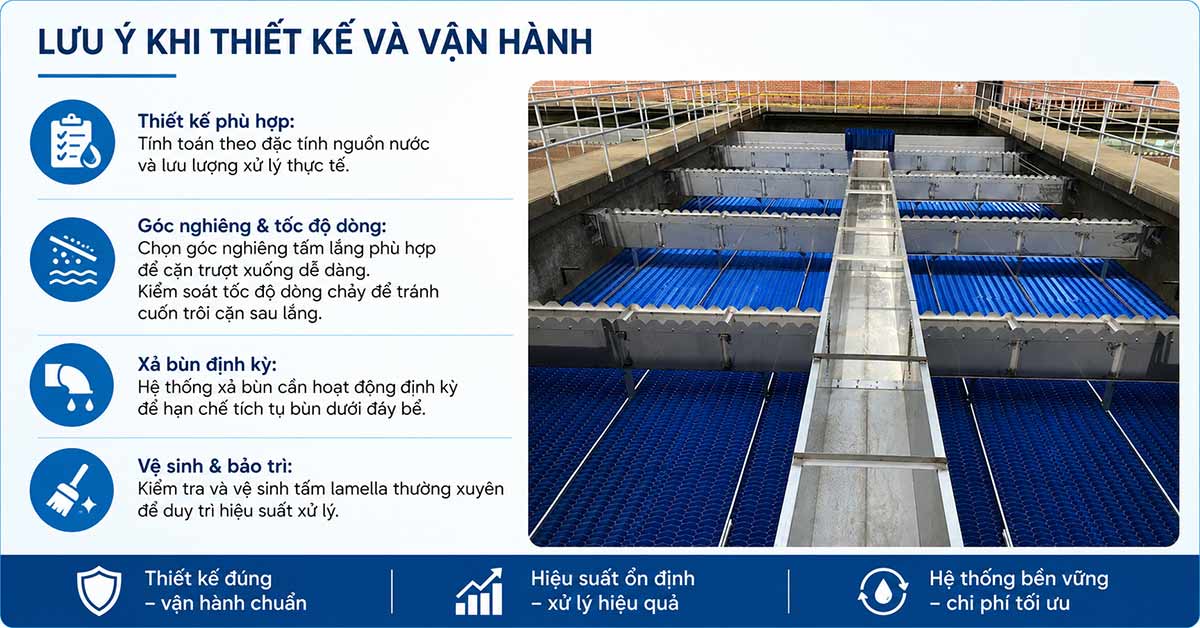 Lưu ý khi thiết kế và vận hành