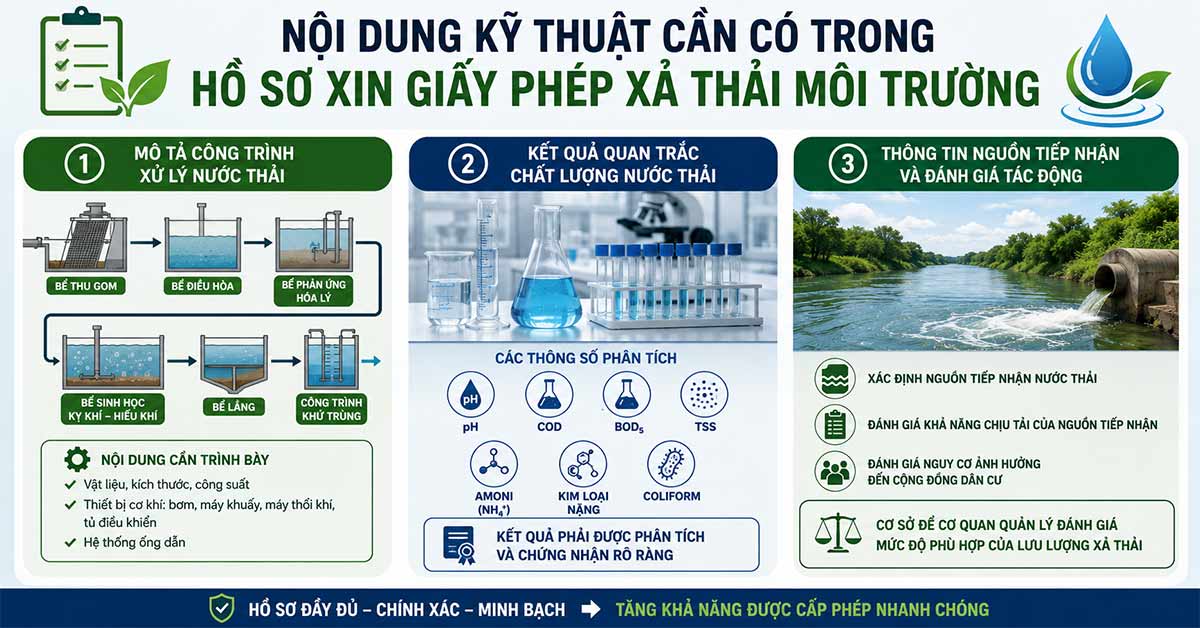 Hồ sơ xin giấy phép xả thải môi trường