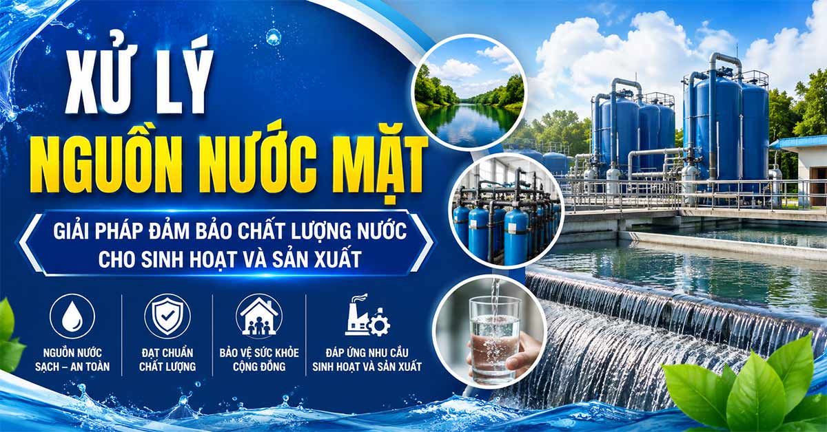 Xử Lý Nguồn Nước Mặt Giải Pháp Đảm Bảo Chất Lượng Nước Cho Sinh Hoạt Và Sản Xuất