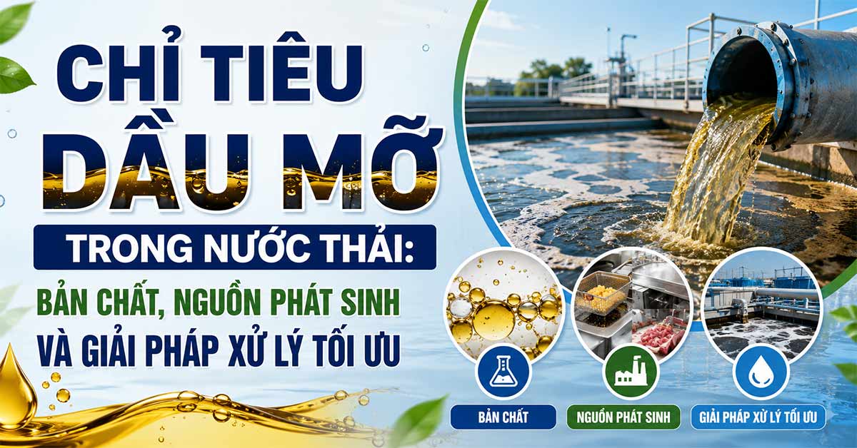 Chỉ Tiêu Dầu Mỡ Trong Nước Thải: Bản Chất, Nguồn Phát Sinh Và Giải Pháp Xử Lý Tối Ưu