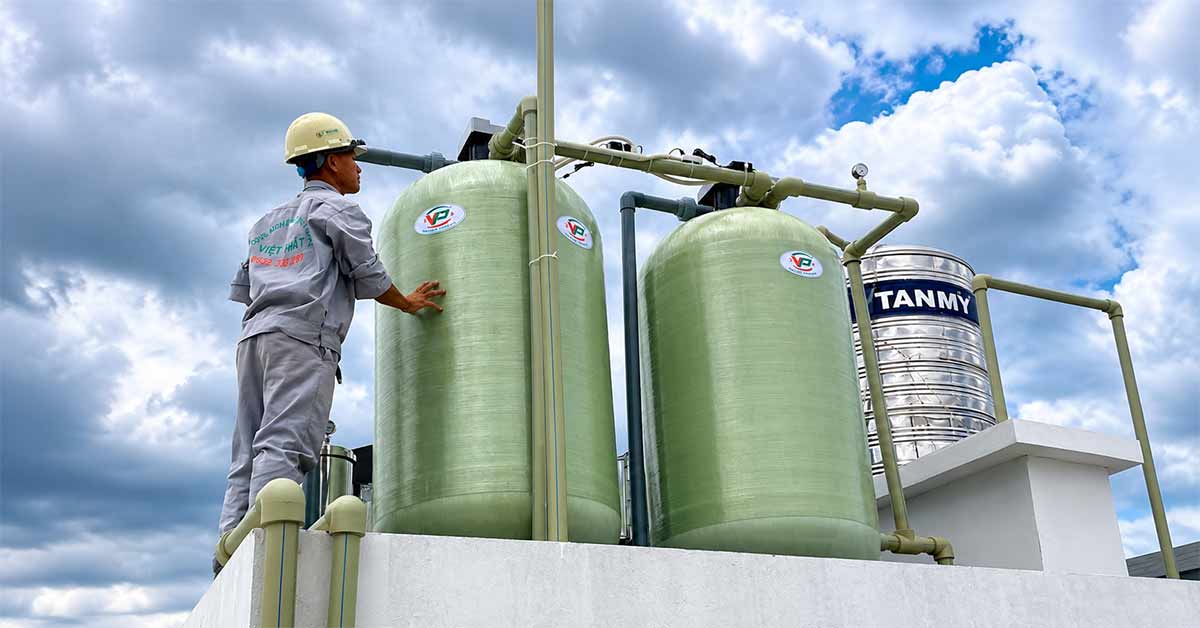 Hoàn thiện lắp đặt dự án lọc nước công nghiệp 15m3/h tại Hà Nội