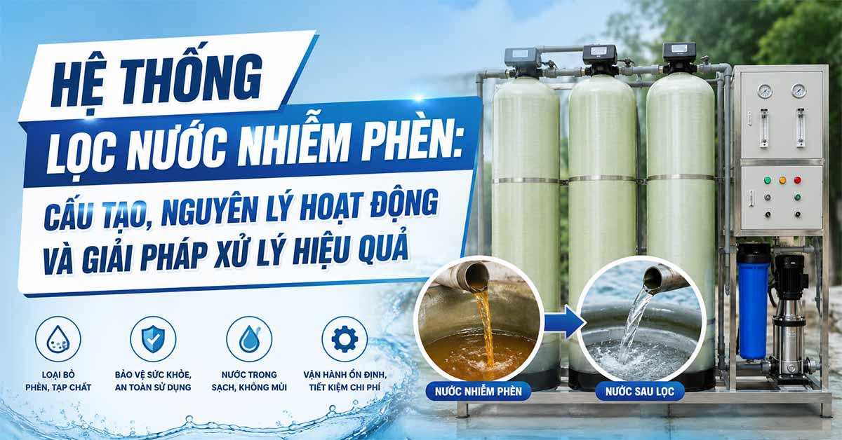 Hệ Thống Lọc Nước Nhiễm Phèn: Cấu Tạo, Nguyên Lý Hoạt Động Và Giải Pháp Xử Lý Hiệu Quả