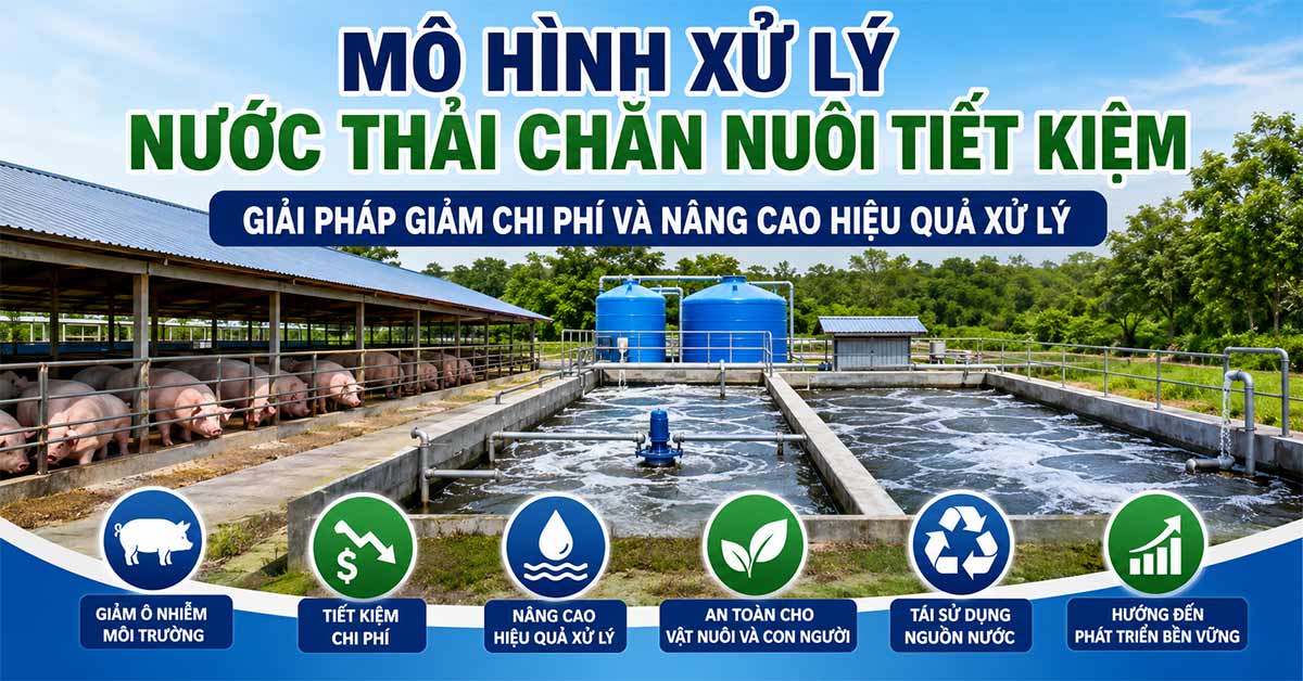 Mô Hình Xử Lý Nước Thải Chăn Nuôi Tiết Kiệm: Giải Pháp Giảm Chi Phí Và Nâng Cao Hiệu Quả Xử Lý