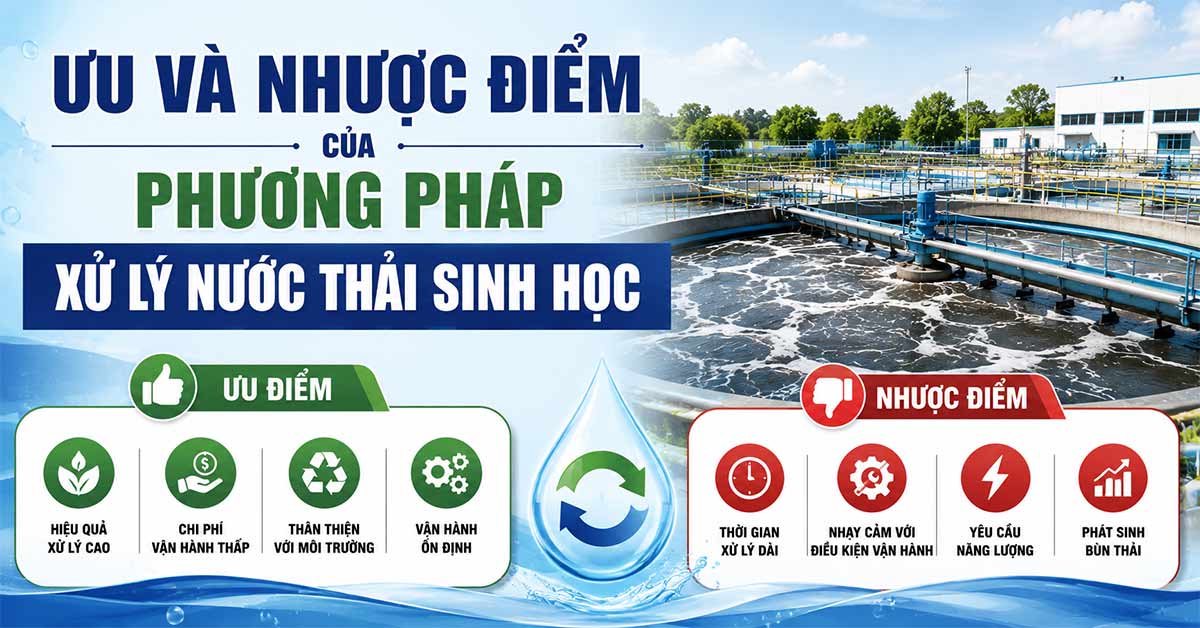Ưu Và Nhược Điểm Của Phương Pháp Xử Lý Nước Thải Sinh Học