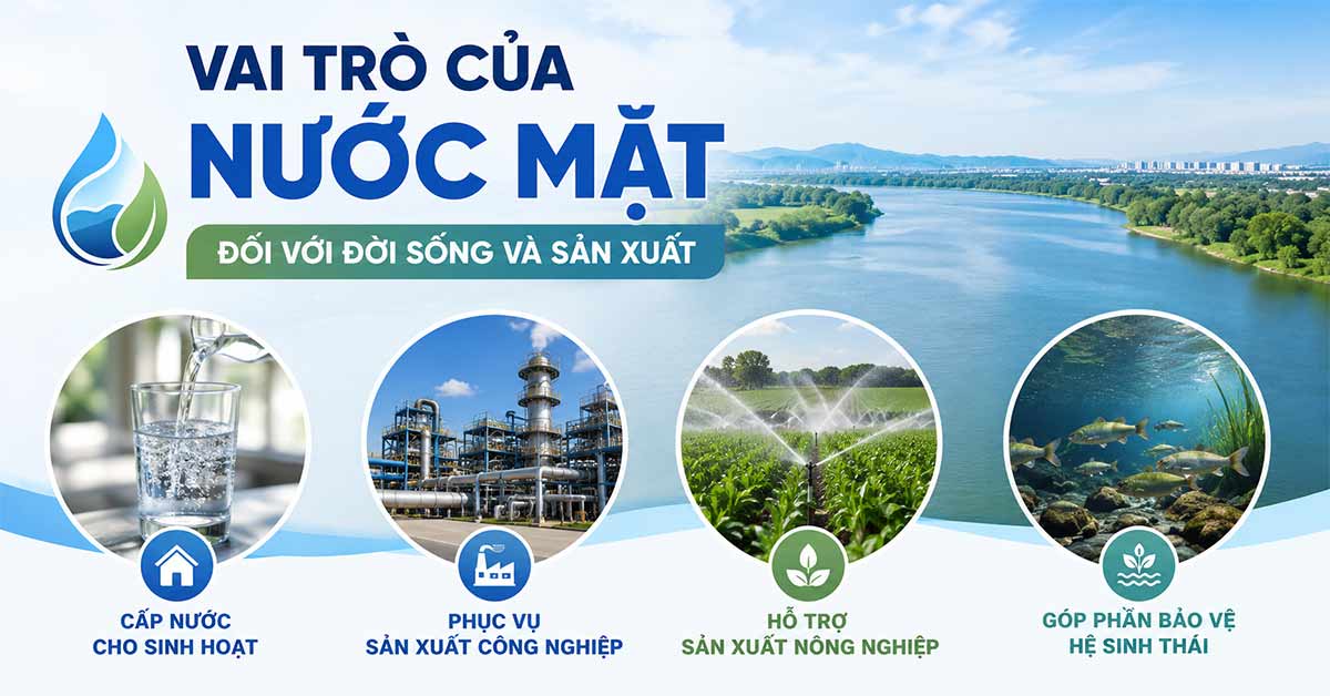 Vai Trò Của Nước Mặt Trong Đời Sống, Sản Xuất Và Phát Triển Bền Vững