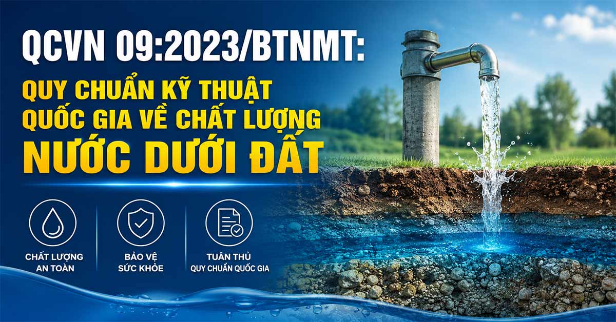 QCVN 09:2023/BTNMT: Quy Chuẩn Kỹ Thuật Quốc Gia Về Chất Lượng Nước Dưới Đất