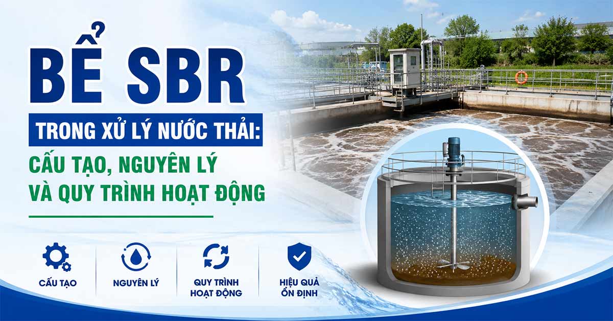 Bể SBR Trong Xử Lý Nước Thải: Cấu Tạo, Nguyên Lý Và Quy Trình Hoạt Động