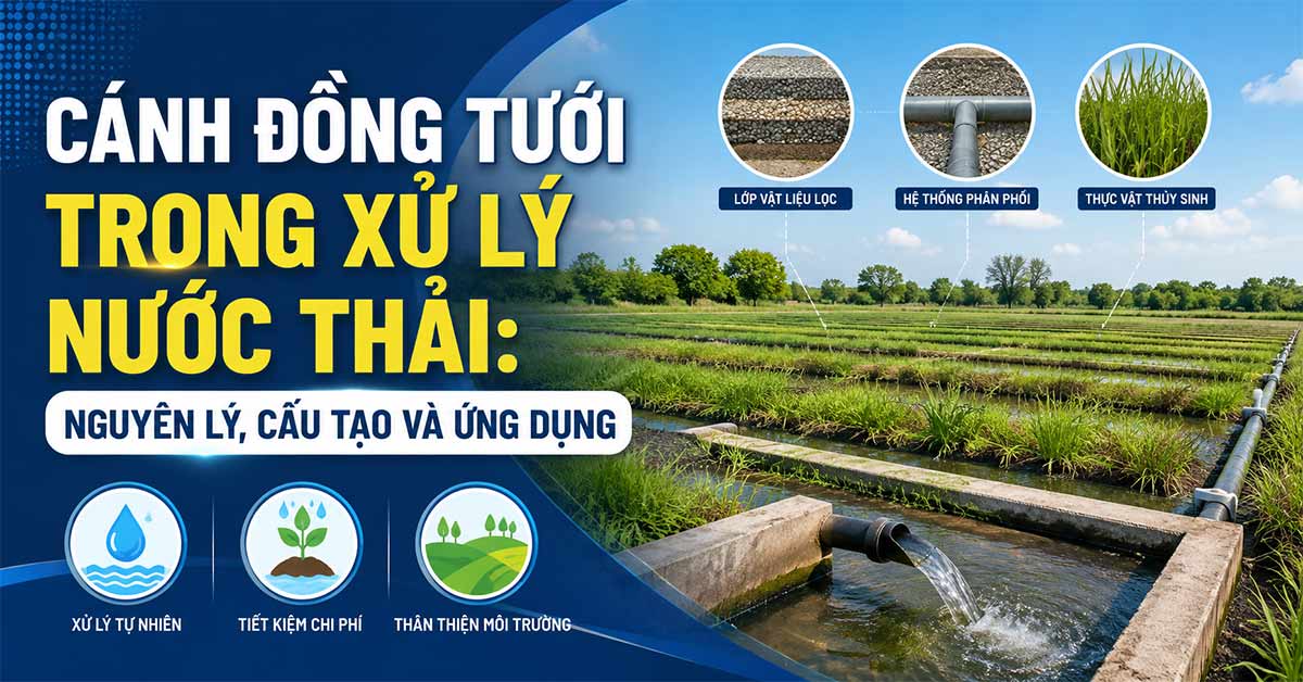 Cánh Đồng Tưới Trong Xử Lý Nước Thải: Nguyên Lý, Cấu Tạo Và Ứng Dụng