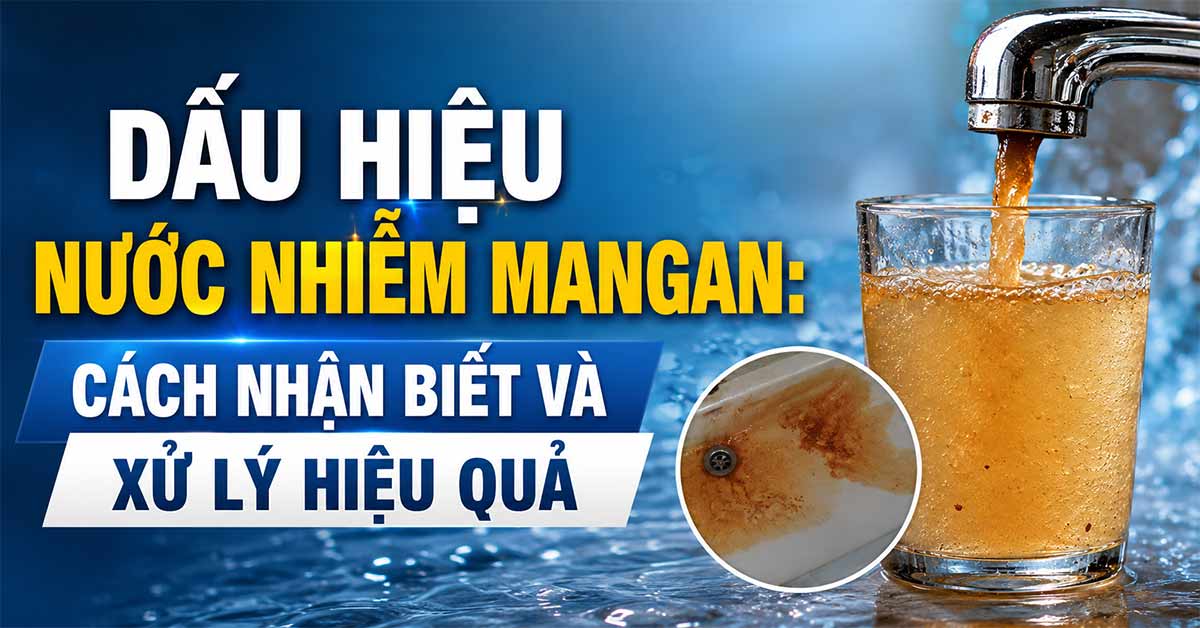Dấu Hiệu Nước Nhiễm Mangan: Cách Nhận Biết Và Xử Lý Hiệu Quả