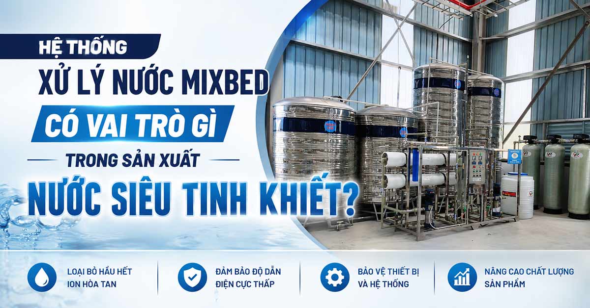 Hệ Thống Xử Lý Nước Mixbed Có Vai Trò Gì Trong Sản Xuất Nước Siêu Tinh Khiết?