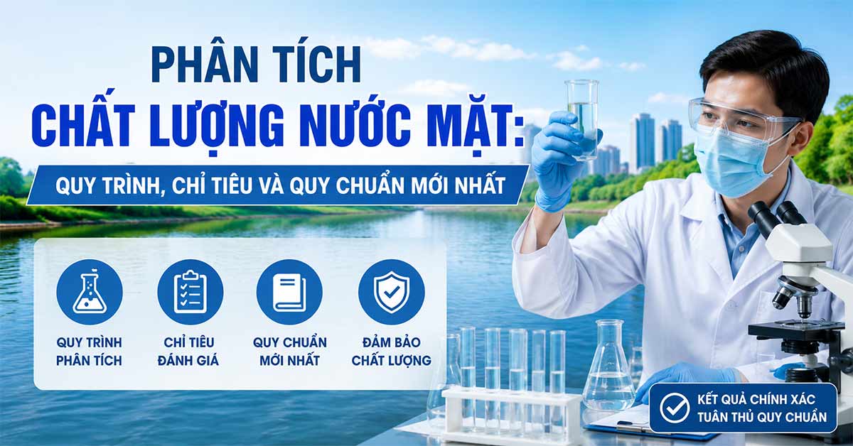 Phân Tích Chất Lượng Nước Mặt: Quy Trình, Chỉ Tiêu Và Quy Chuẩn Mới Nhất