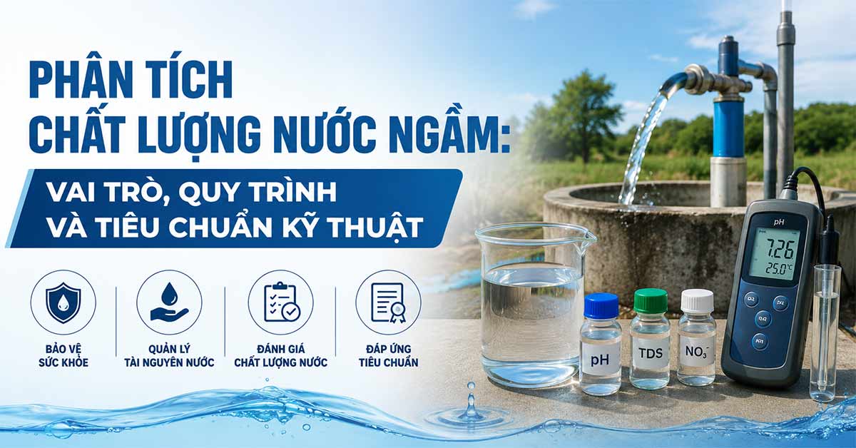 Phân Tích Chất Lượng Nước Ngầm: Vai Trò, Quy Trình Và Tiêu Chuẩn Kỹ Thuật