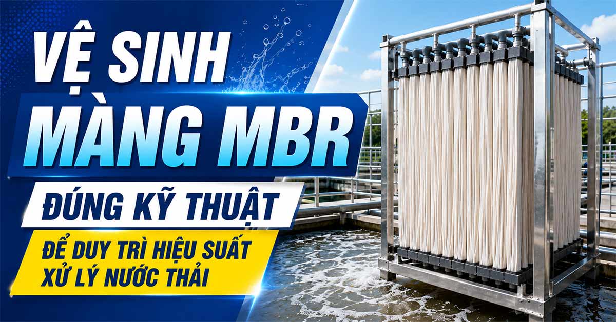 Vệ Sinh Màng MBR Đúng Kỹ Thuật Để Duy Trì Hiệu Suất Xử Lý Nước Thải