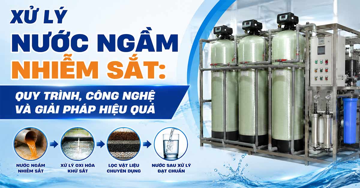 Xử Lý Nước Ngầm Nhiễm Sắt: Quy Trình, Công Nghệ Và Giải Pháp Hiệu Quả