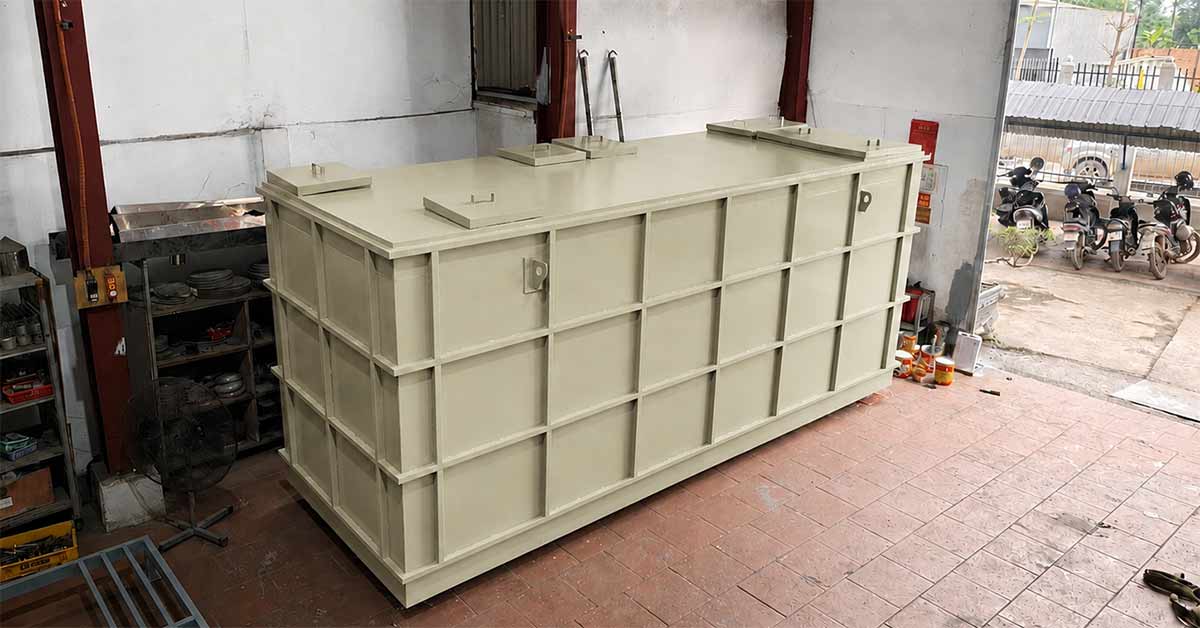 Module xử lý nước thải hợp khối PP 20m3/ngày đêm