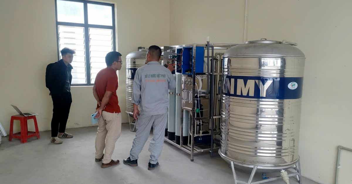 Bàn giao dự án lọc nước RO công nghiệp 600l/h tại Thường Tín