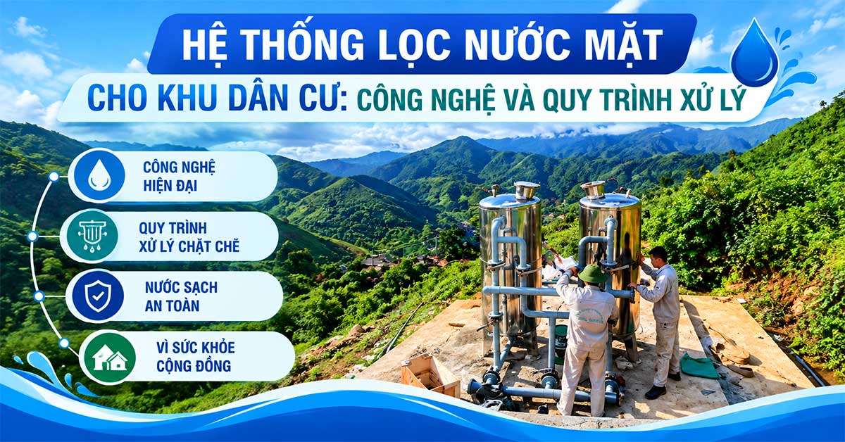Hệ Thống Lọc Nước Mặt Cho Khu Dân Cư: Công Nghệ Và Quy Trình Xử Lý