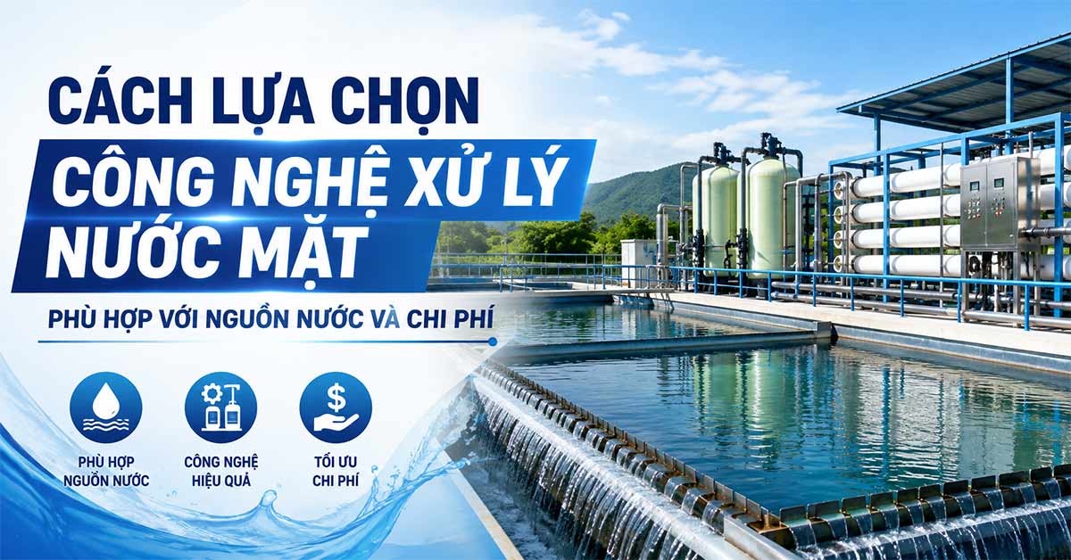 Cách Lựa Chọn Công Nghệ Xử Lý Nước Mặt Phù Hợp Với Nguồn Nước Và Chi Phí