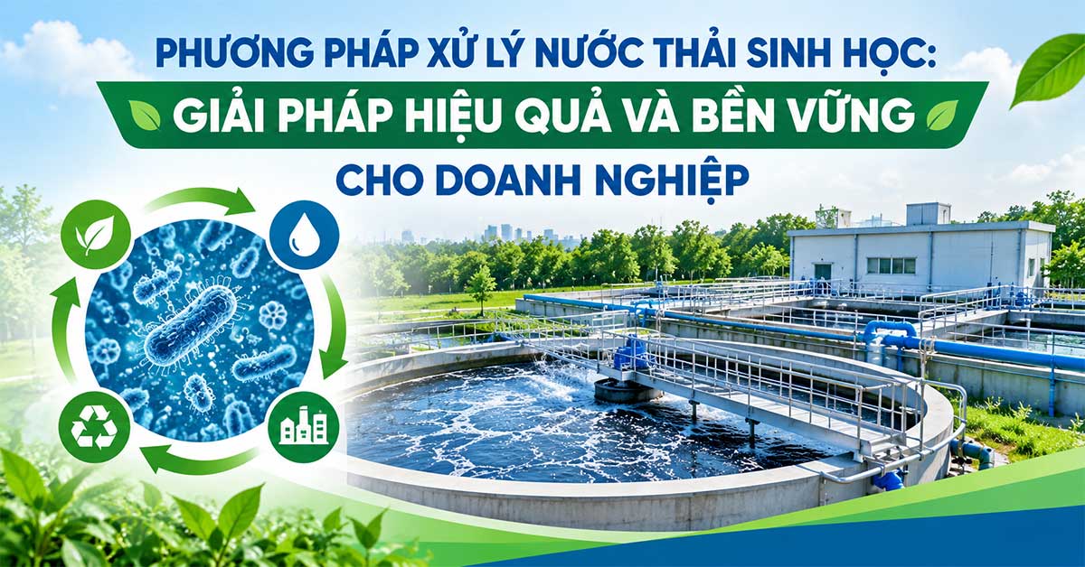 Phương Pháp Xử Lý Nước Thải Sinh Học: Giải Pháp Hiệu Quả Và Bền Vững Cho Doanh Nghiệp