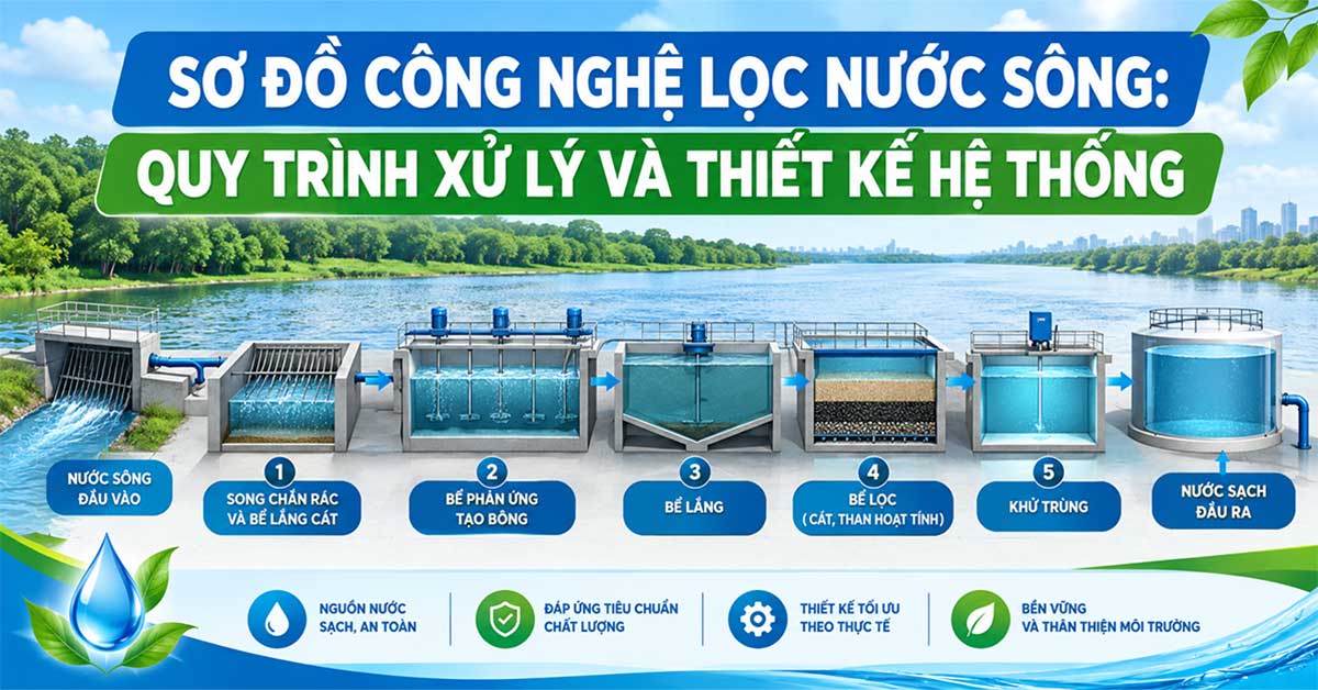 Sơ Đồ Công Nghệ Lọc Nước Sông: Quy Trình Xử Lý Và Thiết Kế Hệ Thống