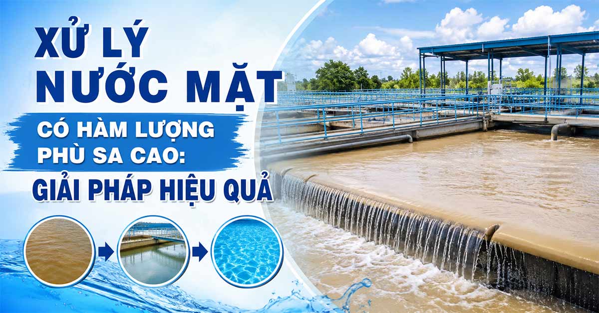 Xử Lý Nước Mặt Có Hàm Lượng Phù Sa Cao: Giải Pháp Hiệu Quả
