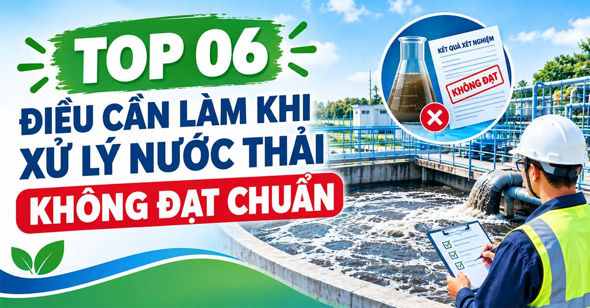 Top 06 Điều Cần Làm Khi Xử Lý Nước Thải Không Đạt Chuẩn