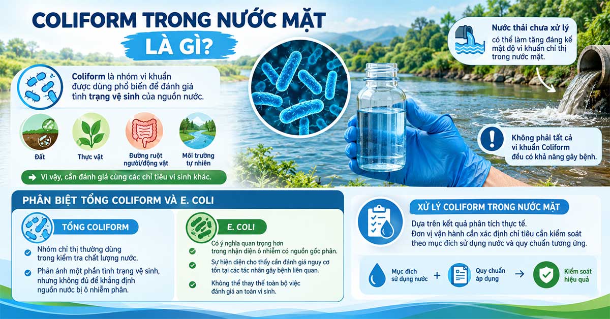 Coliform trong nước mặt