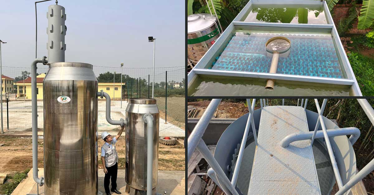 Bể lắng lamen do Việt Phát sản xuất, lắp đặt