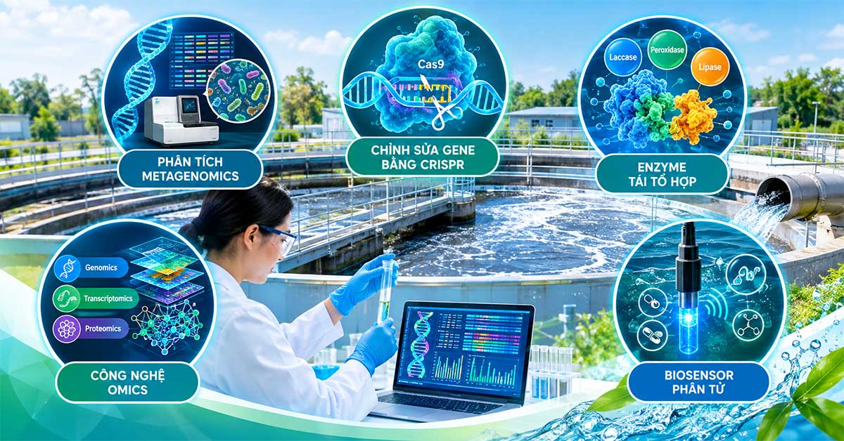 Các công nghệ sinh học phân tử được ứng dụng trong xử lý nước thải