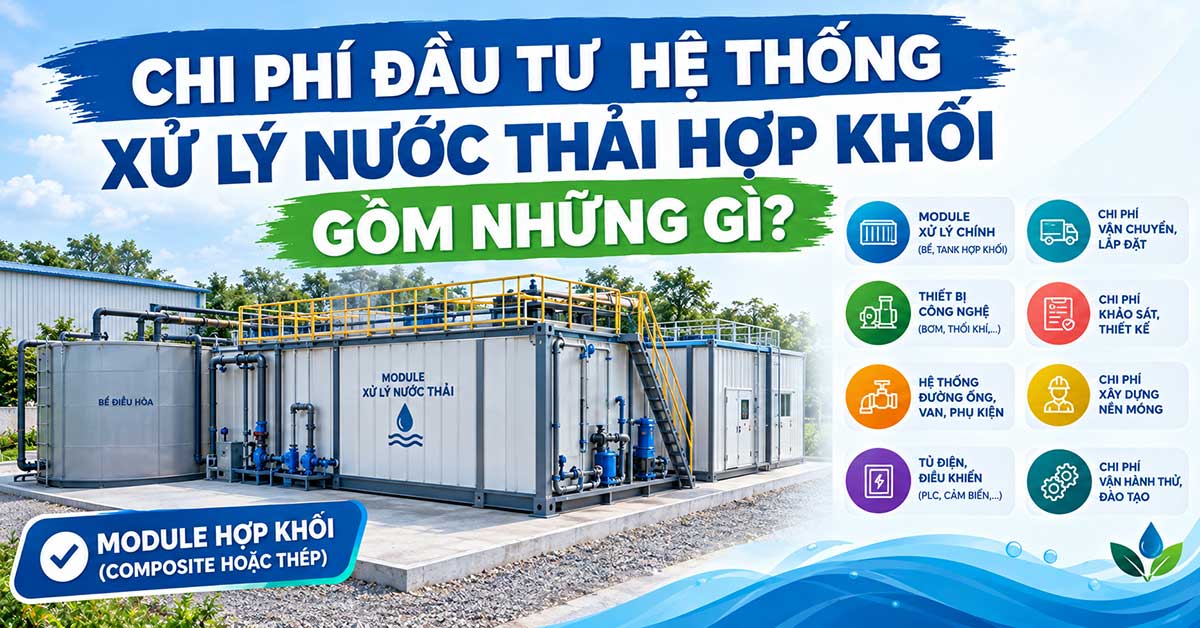 Chi Phí Đầu Tư Hệ Thống Xử Lý Nước Thải Hợp Khối Gồm Những Gì?