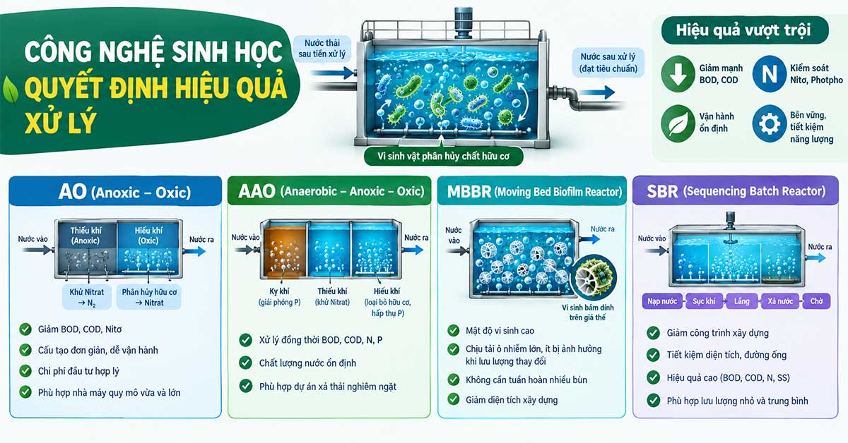 Công nghệ sinh học xử lý nước thải thực phẩm