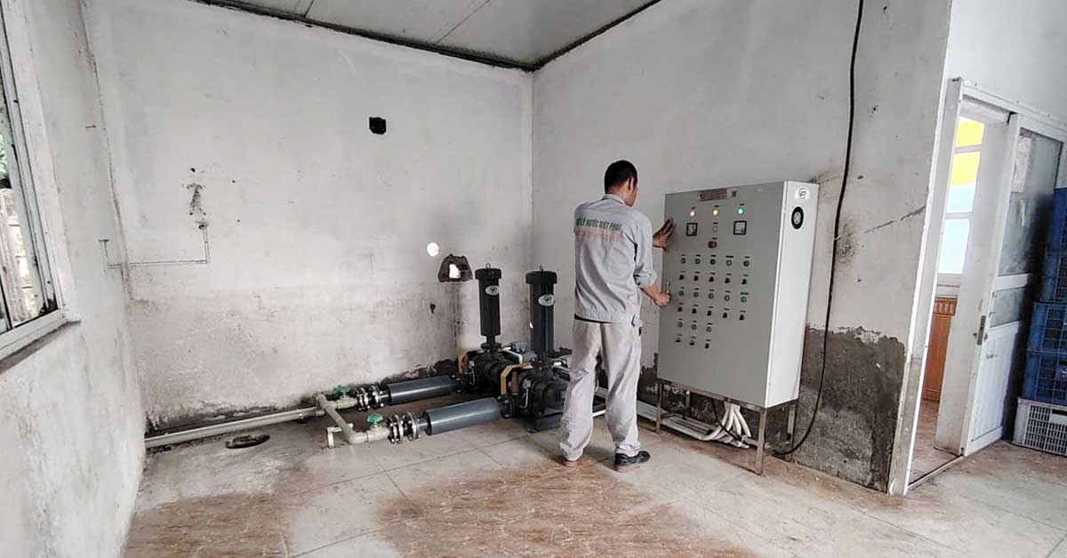 Vận hành thử hệ thống, chuẩn bị nuôi cấy vi sinh