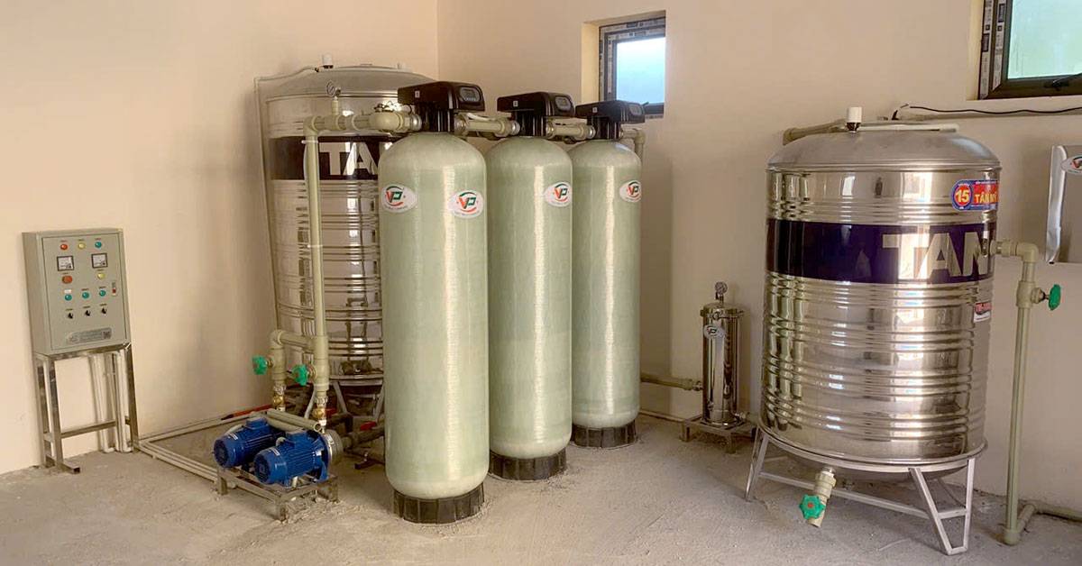 Hoàn thiện thi công hệ thống lọc sinh hoạt 16m3/ngày đêm tại Thanh Hóa