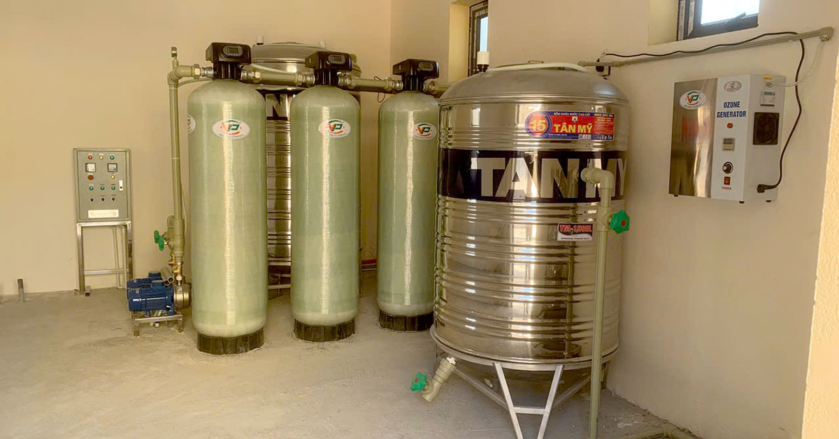 Hệ thống lọc sinh hoạt 16m3/ngày đêm tại Thanh Hóa