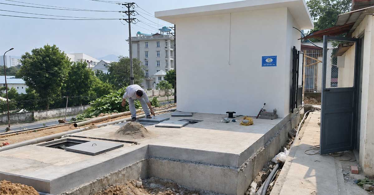 Dự án xử lý nước thải 50m3/ngày đêm tại Hòa Bình