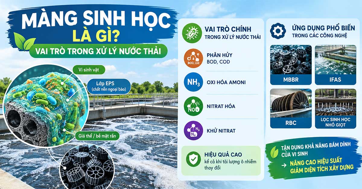 Màng sinh học trong xử lý nước thải