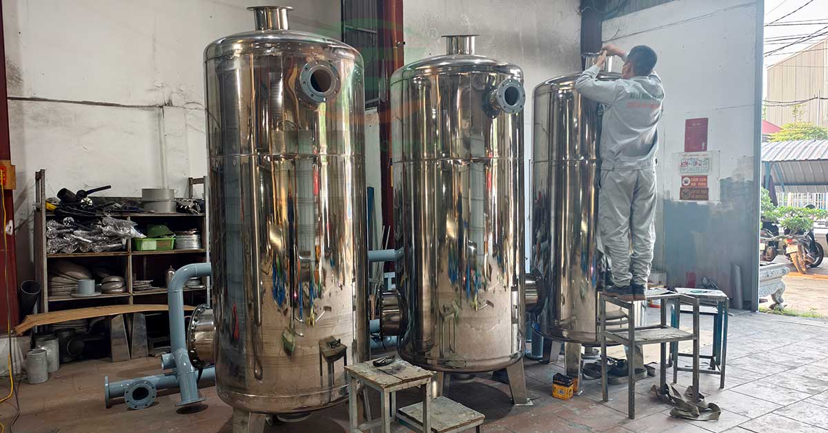 Cụm cột lọc inox SUS 304